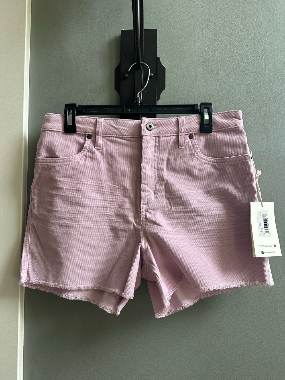 Carve Designs Women’s Light Pink Corduroy Cutoff Shorts